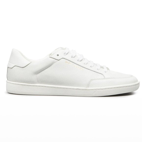 Saint Laurent/ Signature Perforated Leather Low-Top Sneakers/ Size: 41 EU- 8 US - Picture 1 of 5